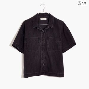 Madewell Black Denim Shirt